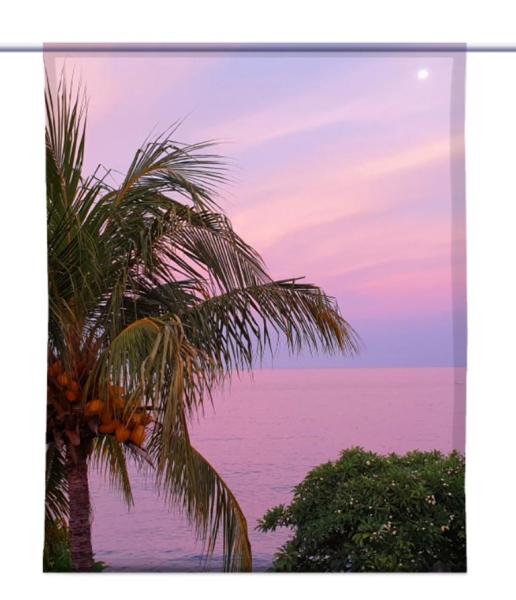 Bali-Palmenpracht, Scheibenhänger, eckig